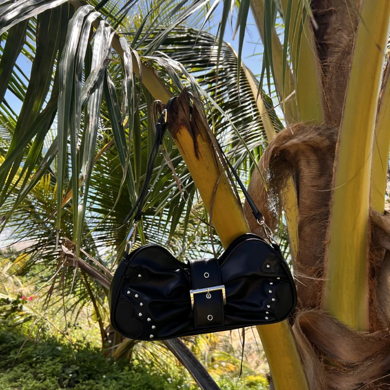 Trendy Design Ruched Bow Handbags and Purses Women Shoulder Bags 2023 Underarm Totes Ladies Messenger Bag High Quality