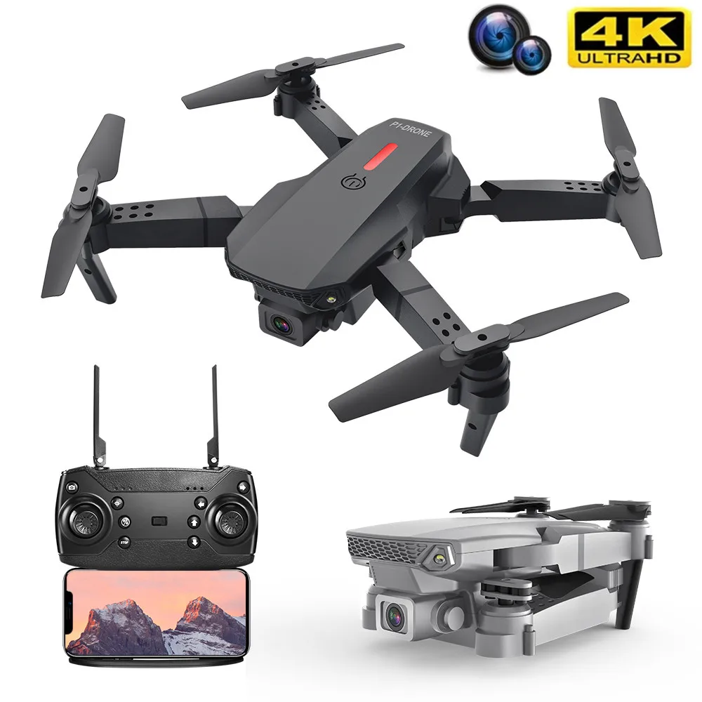 Квадрокоптер E88 4K Профессиональный складной с HD-камерой 2 4 ГГц - купить по