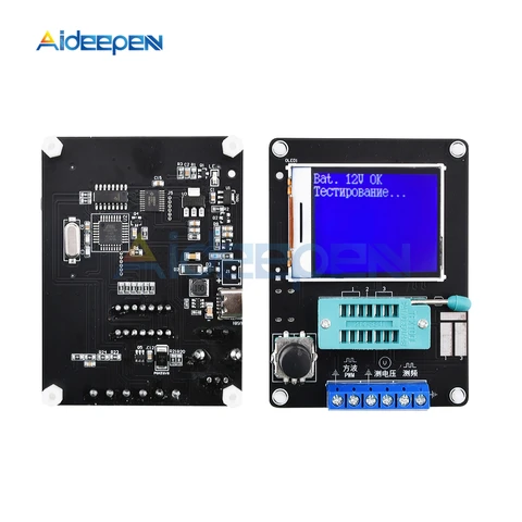 Тестер транзисторов Aideepen GM328B, 6,8-12 В, 30 мАч, генератор сигналов, в ассортименте - изображение