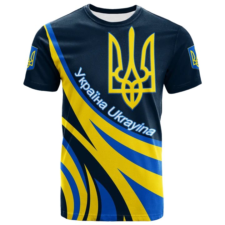 

Футболка мужская оверсайз с круглым вырезом, украинский флаг, 3d-принт, короткий рукав, Джерси, модная уличная одежда