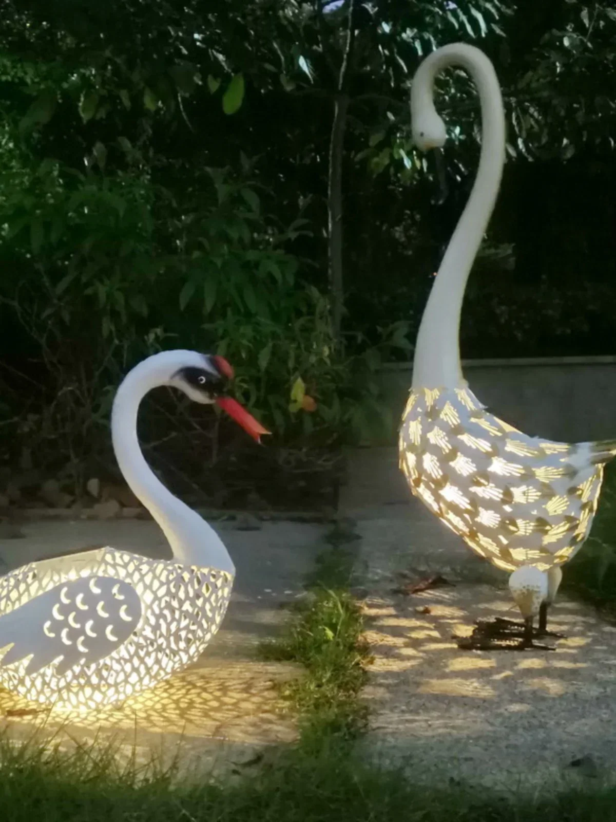 Парк живописная тематическая вилла уличный двор кованая железная фотолампа