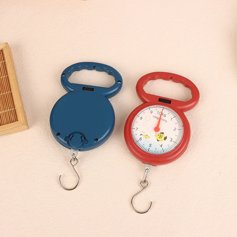 Портативные рыбные весы 10 кг подвесные с крючком мини-весенние для рыбалки