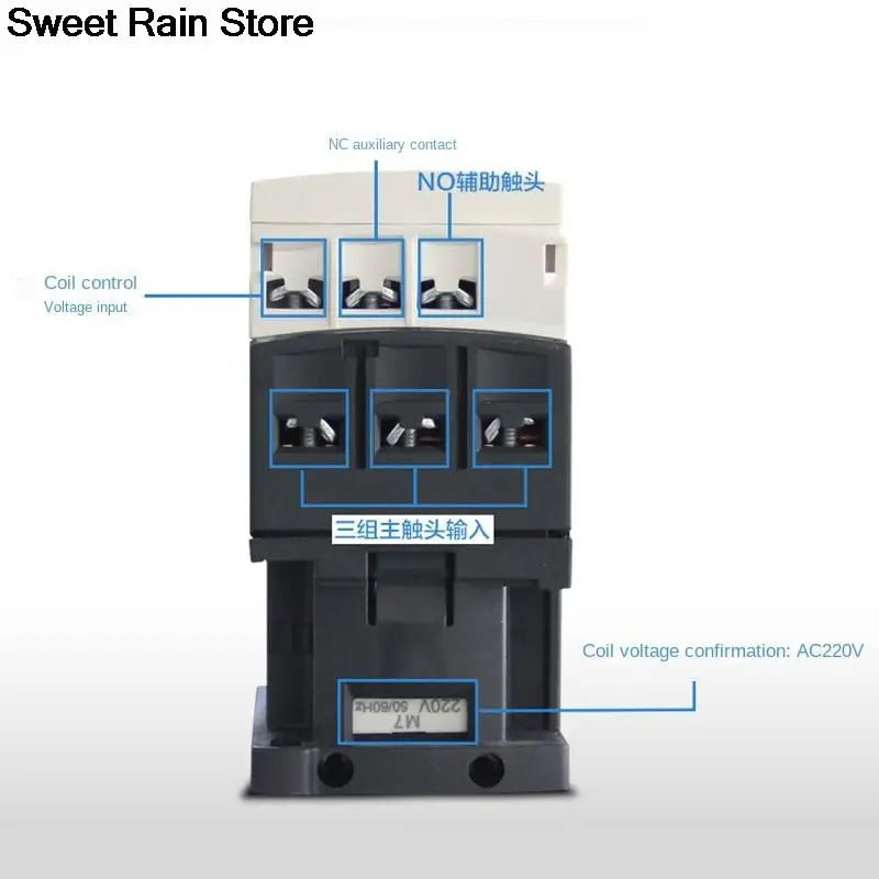Schneider LC1D25 LC1D32 LC1D38 Контактор 220 В переменного тока Tiga Kutub Kontaktor 3P LC1D B7C F7C M7C Q7C 24 110 380