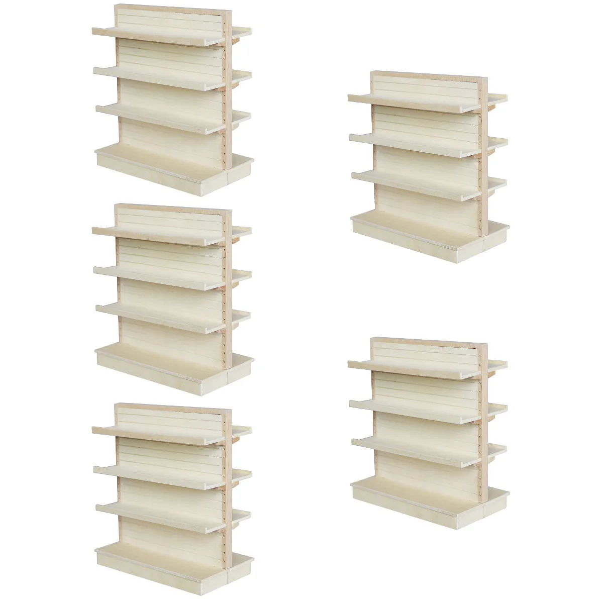 

5 PCS Miniature Furniture Supermarket Shelves Shelf Models Things House Child