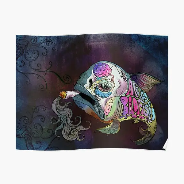 

Настенный плакат Badfish «трибуна к возвышенным», домашний принт, Современное украшение, винтажный декор, комнатное смешное настенное искусство, картина без рамки