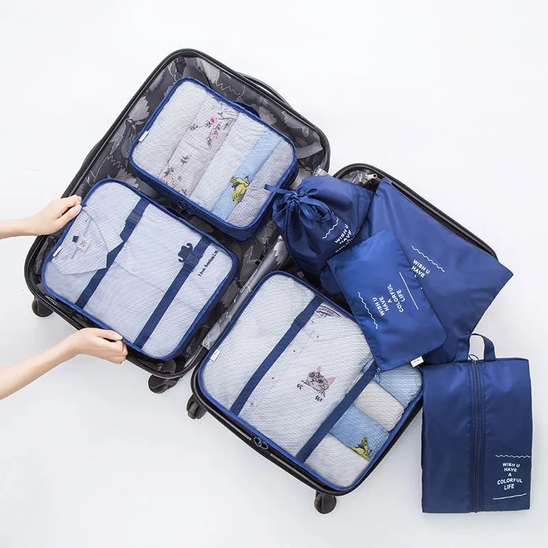 Luggage storage bag Waiting bag Travel packing bag Waterproof underwear bunching pocket Luggage storage sorting packing bag