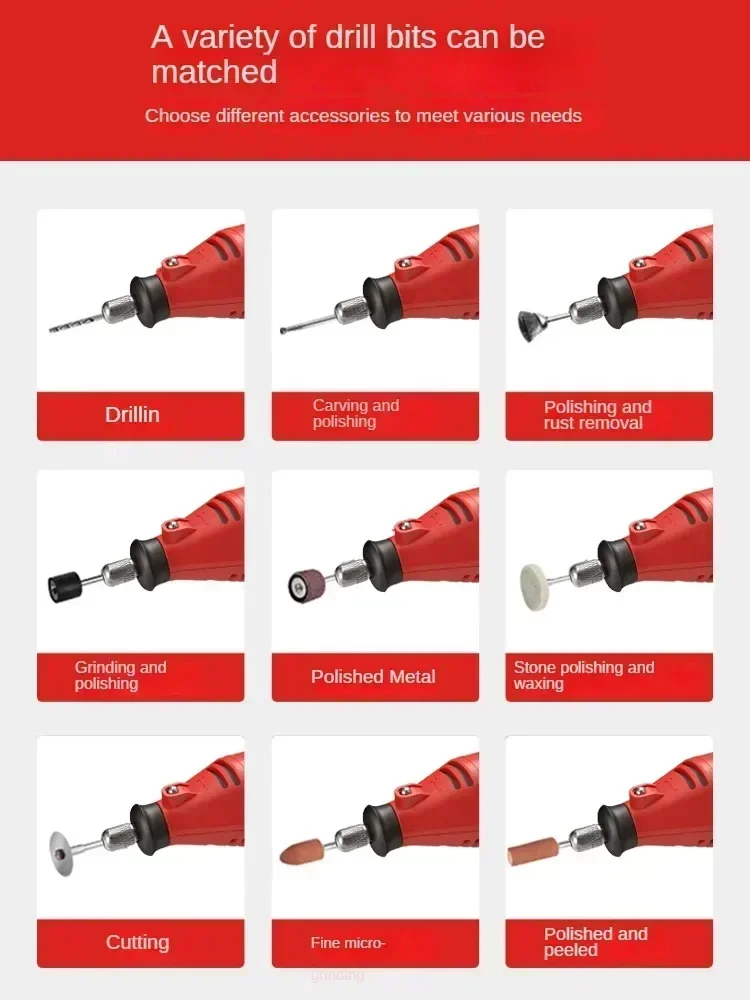 Мощная ручная мини-электрическая шлифовальная машина 220 В для резки и полировки