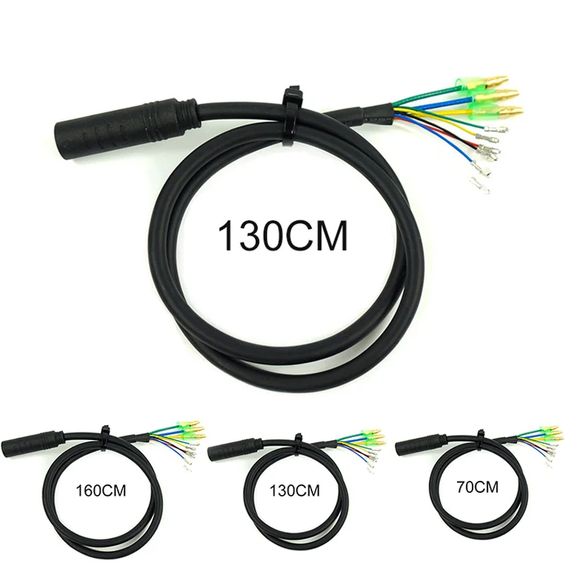 

65/130/160cm E-bike 9 Pin Motor Extension Cable Cord For Bafang Front Rear Wheel Hub Motors Cycling Accessories