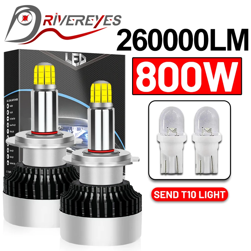 

H7 H11 Led 360 CSP 260000LM Canbus H1 H8 Car Lights 9006 HB4 9005 HB3 9012 HIR2 H9 H16 800W Turbo Led Lamps 3D 4300K 6000K 8000K