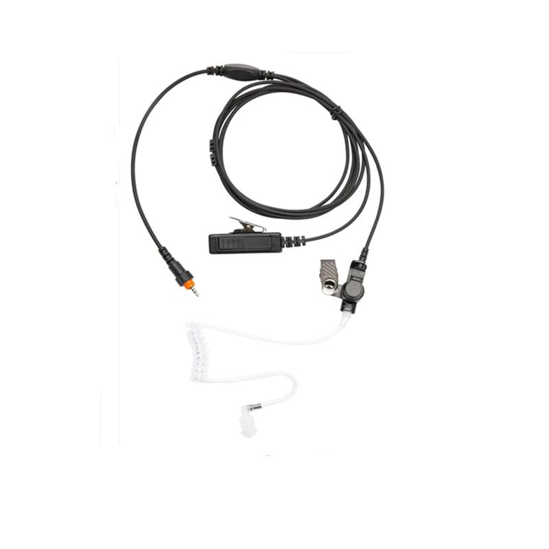 Earpiece for Motorola CLP1010 CLP1040 CLP1060 HKLN4487 HKLN4603 Walkie Talkie 2 Way Radio with Acoustic Tube 2 Wires Headset Mic