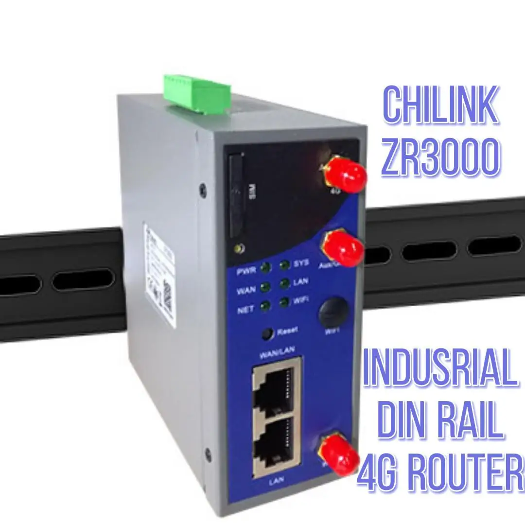 Chilink ZR3000 промышленный беспроводной маршрутизатор на Din-рейку шлюз IoT 4g LTE слот для