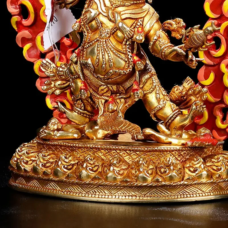 Статуя непальского эзотерического лотоса Будды из чистой меди 8 дюймов