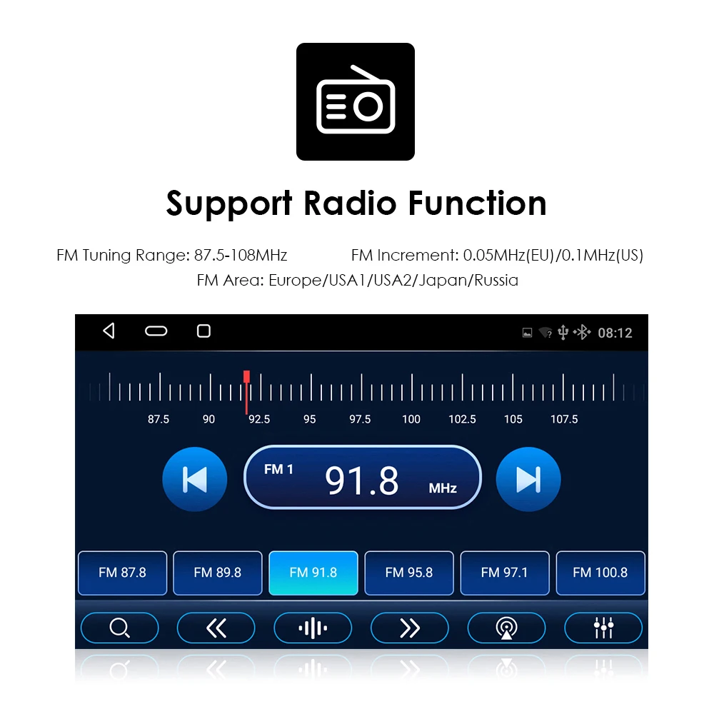 Автомагнитола на Android 10 для Ford Focus Exi AT Mk2 2004-2011 стереопроигрыватель автомобиля 2 Din 9