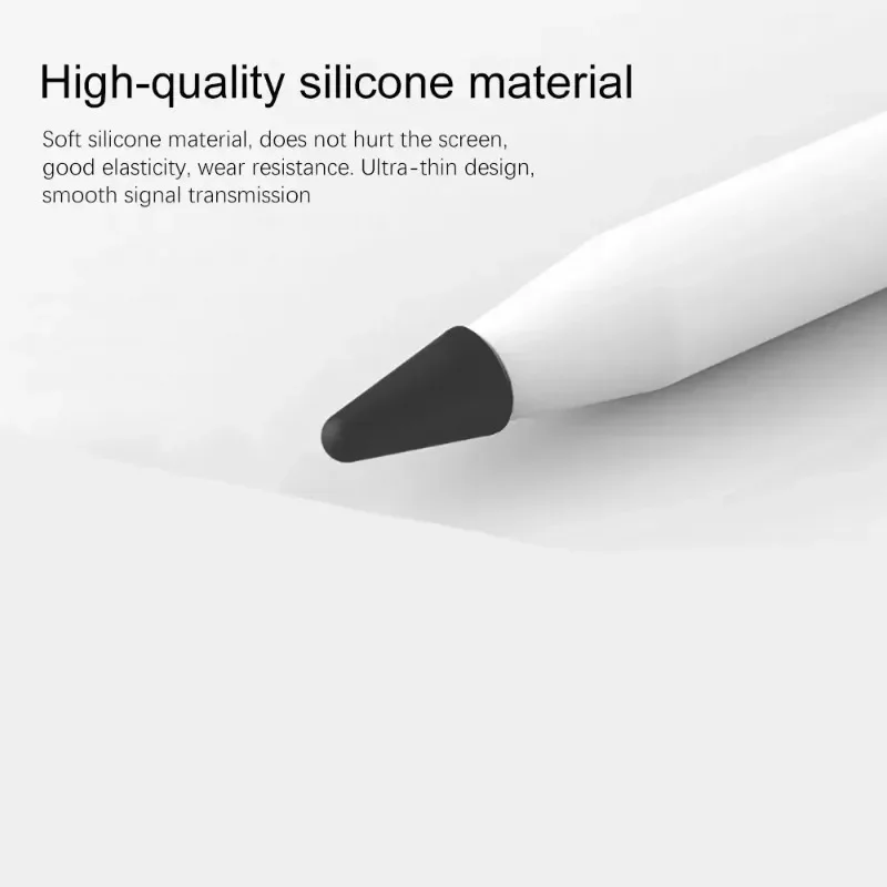 Фото Мягкий силиконовый защитный чехол с наконечником карандаша для Apple Pencil 1-го 2-го поколения, наконечник для сенсорного экрана, колпачок для стилуса для IPencil 1 2 №4