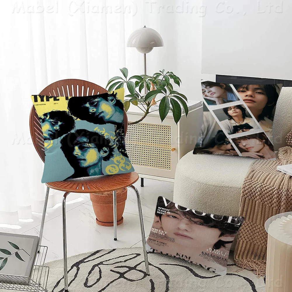 Певица Kpop Ким Тай Хьюнг V Слойка Подушка Чехлы Наволочки Гостиная Диван Домашний