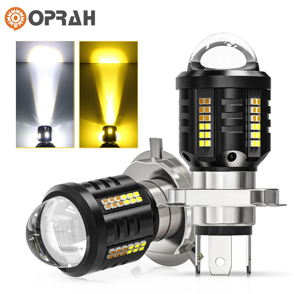 

Super Bright Motorcycle Accessories LED Headlight Bulb H4 Hi/Lo Beam H6 BA20D explorers Spotlight For Moto Scooter ATV White 12V