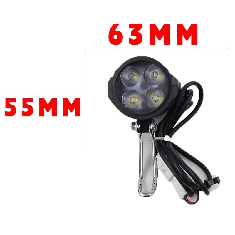 LINGQI Go Kart Светодиодная лампа для мотоцикла передняя с гудком питбайка фары
