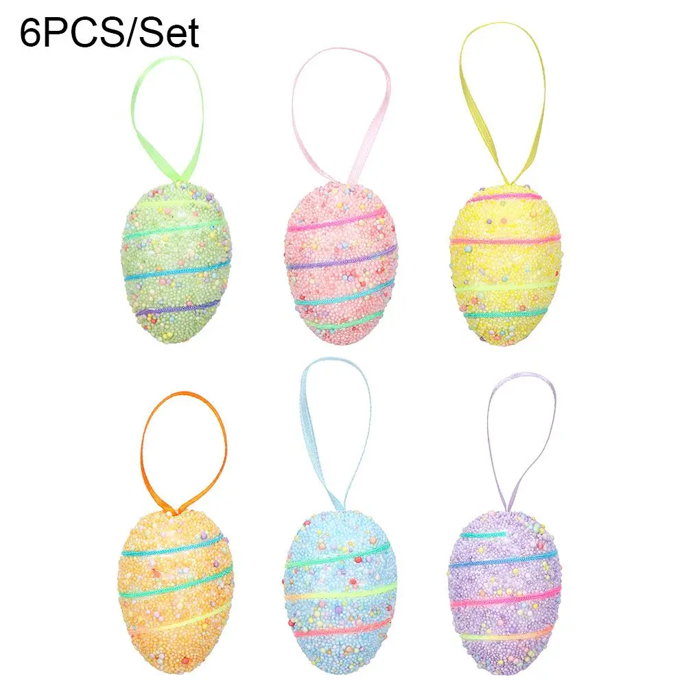 

6 X Kleurrijke Pasen Lente Schuim Paaseieren Picks Pasen Ambachten Decor