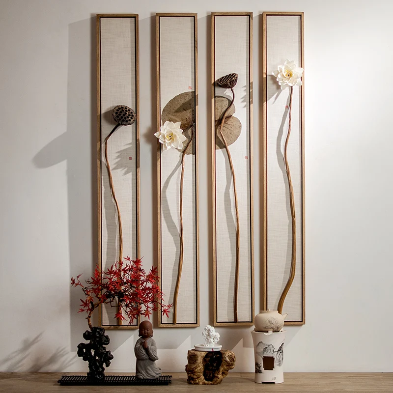 

Creative living room wall wall decoration hanging accessories New Chinese style background wall hanging three-dimensional wall