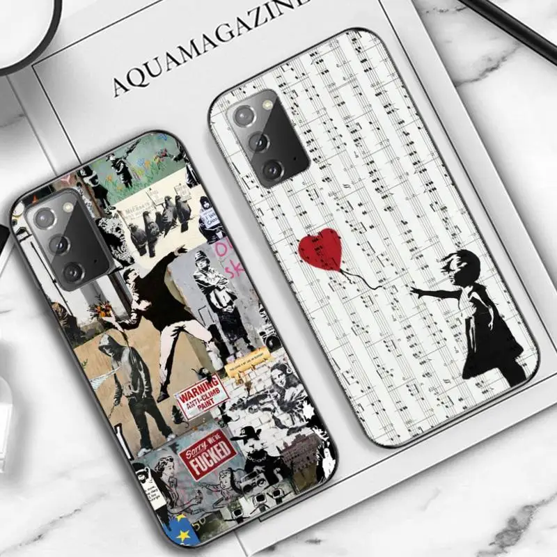 

Banksy Graffiti War Peace Phone Case for Samsung Note 5 7 8 9 10 20 pro plus lite ultra A21 12 72