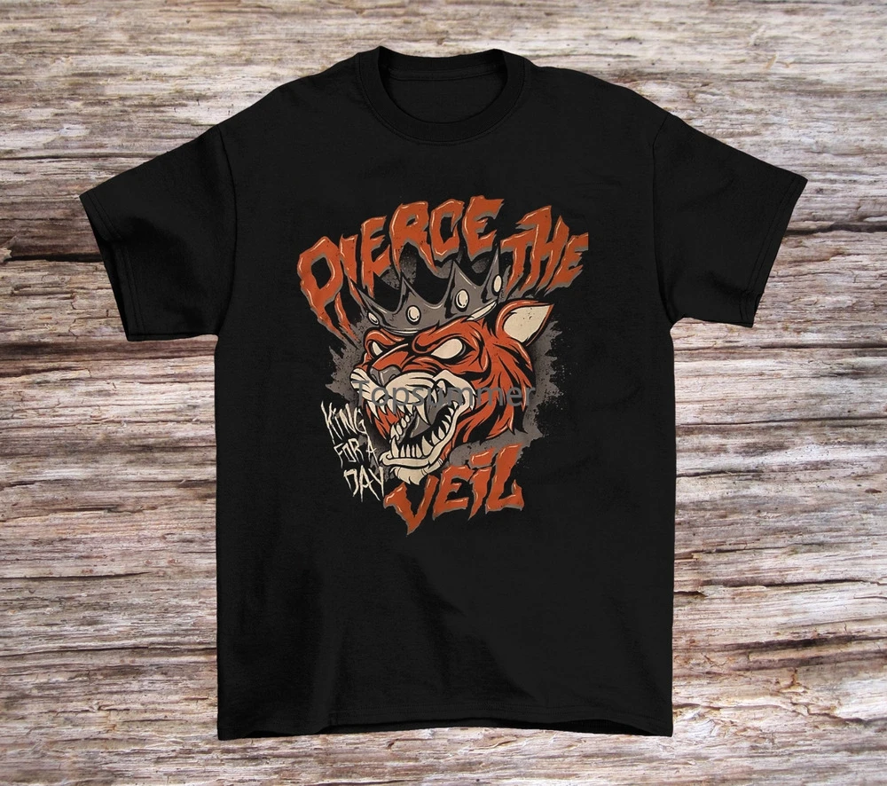 

Pierce The Veil King For A Day Short Sleeve Black All Size Shirt He1087