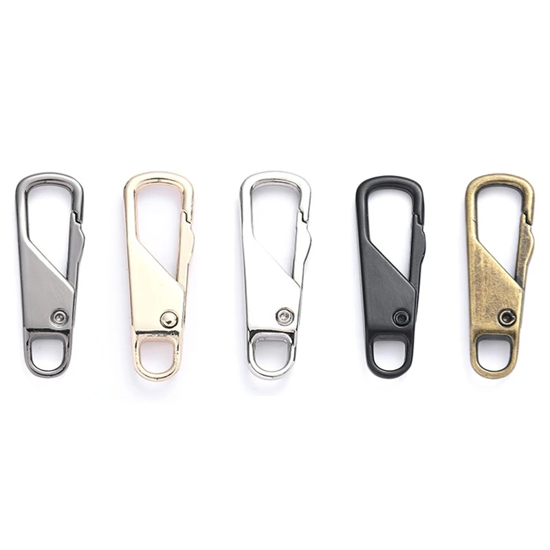 

5 PCS Zipper Pulls Tab Replacement Zipper Repair Kit Metal Zipper Handle Mend Fix Extender Zipper Pull Tab Reusable