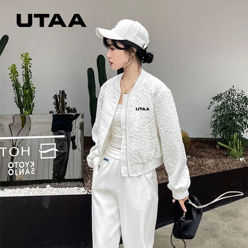 New Women's Golf Set 2023 Women's Golf Set Jacket UTAA Golf Set Women's Spring Jacket Long Sleeve Top Women's Windbreaker Jacket