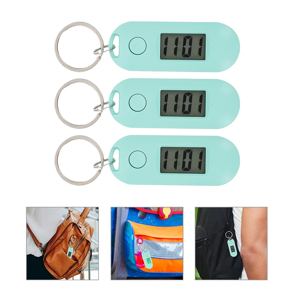 

Unisex Student Mini Electronic Clock Keychain Oval Digital Watch Table Time Display Clock Hanging Key Ring