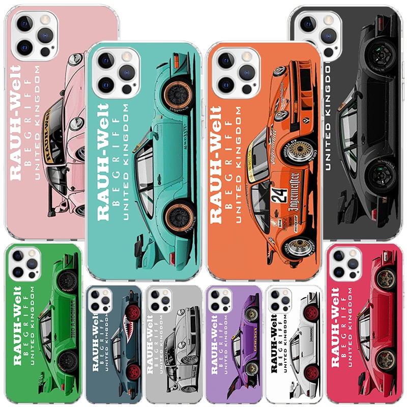 Спортивный автомобиль Drift RWB 911 964 933 Phnoe чехол для Iphone 11 12 13 Mini 14 Pro Max X Xs Xr 7 Plus 8 + Apple 6S 5S SE 2020 уникальный Co