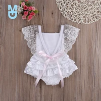new citgeett cute born infant baby girl clothes lace tutu romper sleeveless cake sunsuit white summer outfits ss