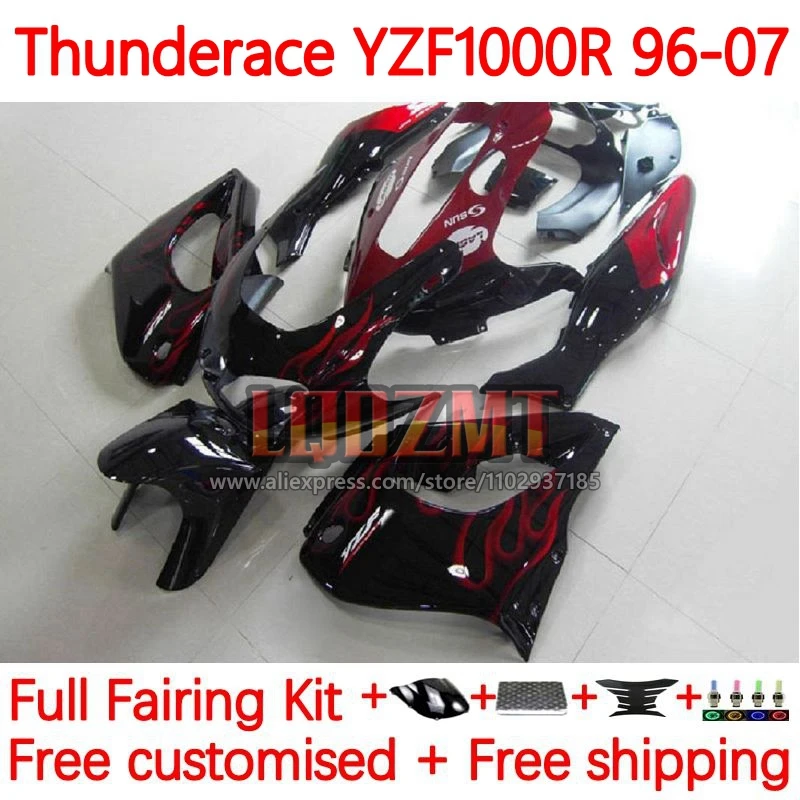 

Red flames Fairing For YAMAHA Thunderace YZF1000R YZF 1000R YZF-1000R 1996 1997 1998 1999 2000 2001 02 03 04 05 06 07 11No.19