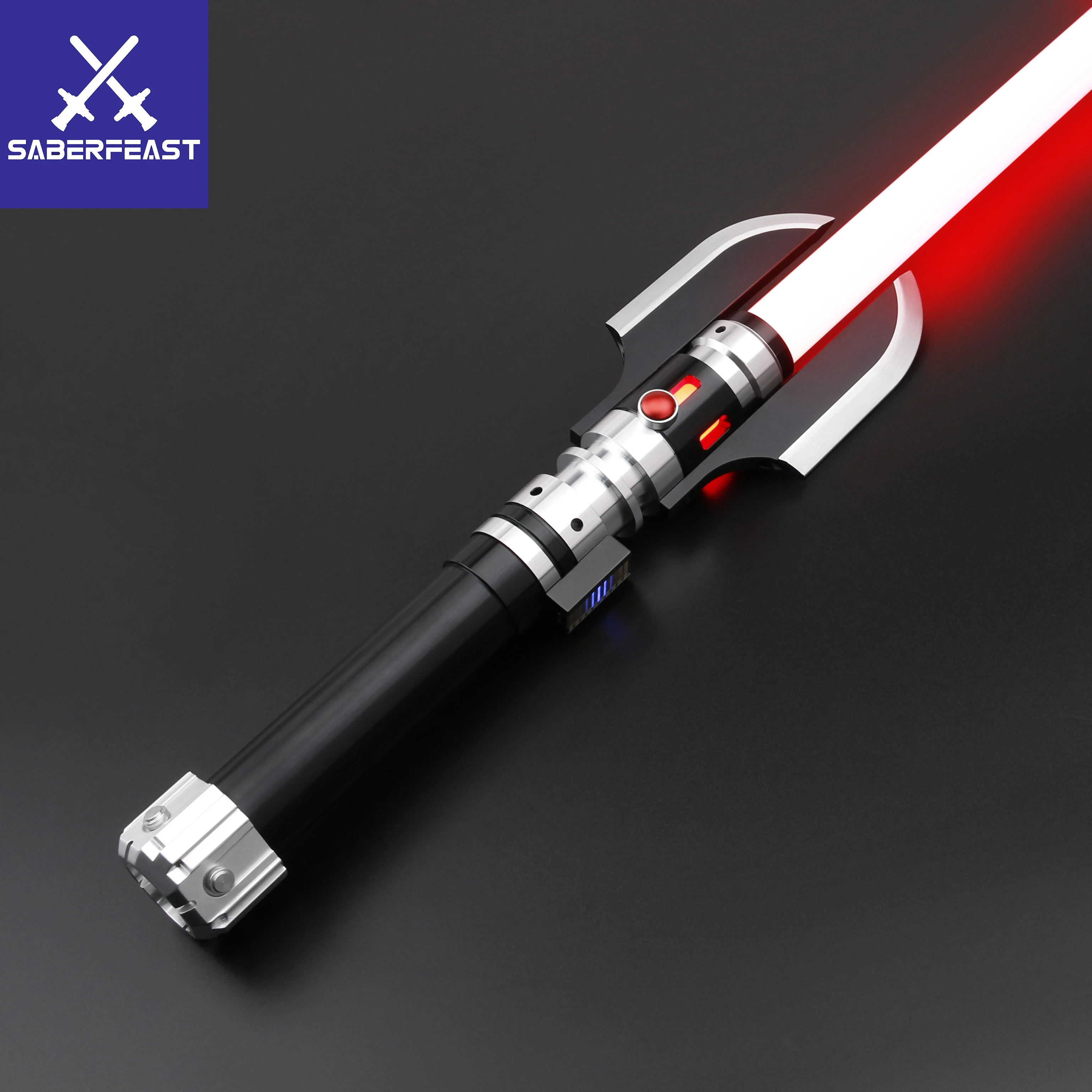 TXQSABER Neo Pixel Lightsaber Proffie 2.2 Smooth Swing Metal Handle Ghost Force Blaster Cosplay Laser Sword Replica Darth Malgus