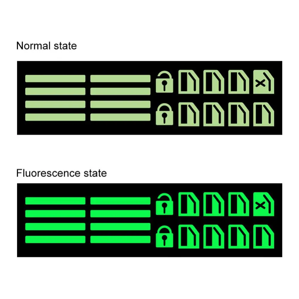 

Car Window Button Luminous Sticker Window Lifter Switch Night Fluorescent Decals Car Interior Stickers Car Auto Accessories