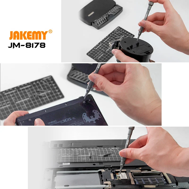 Магнитный Набор отверток Jakemy для бытового ремонта портативные мини-отвертки из