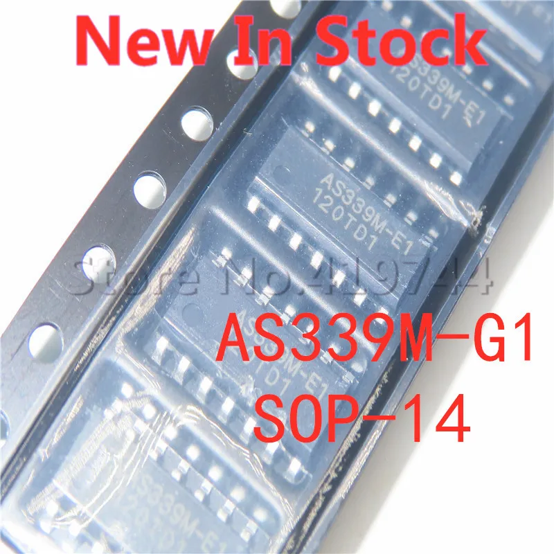 5 шт./лот AS339M-G1 AS339 SOP-14 SMD Компаратор напряжения IC чип в наличии новый оригинальный IC