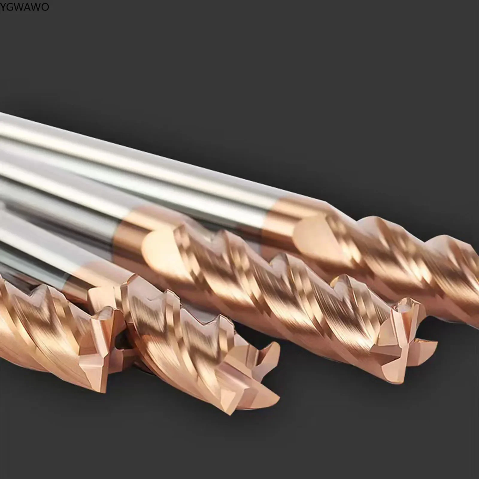 Концевая фреза HRC55 ° с 4 канавками TCT 1/2/3/4/5/6/8/10/12/14/16/18/20 мм металлическое