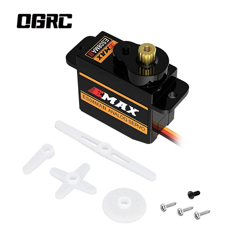 OGRC сервопривод Emax ES08MAII 12g Аналоговый RC сервопривод для 1/24 Axial SCX24 Bronco/JLU/C10/гладиатор/дэдболт/B17 RC Гусеничный автомобиль запчасти