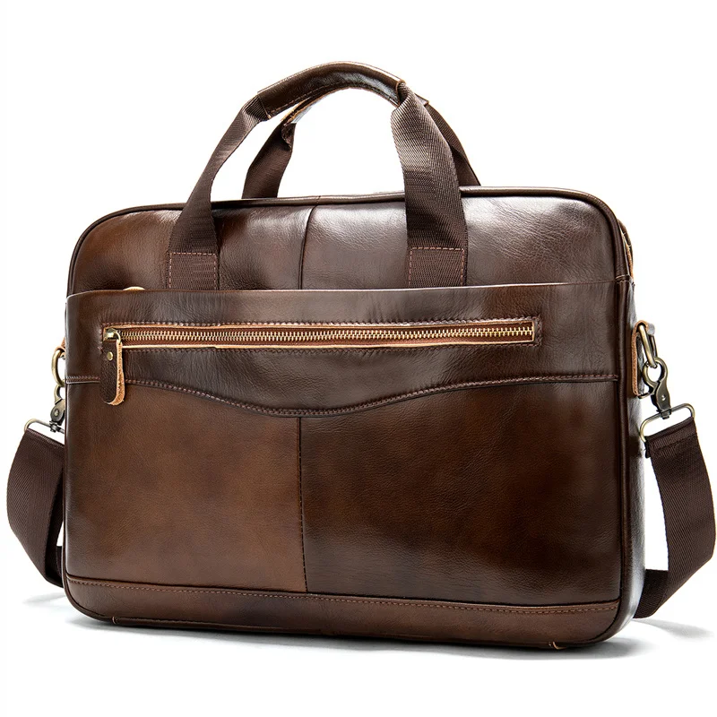 

Men Shoulder Bag Casual Male briefcases laptop Men's computer bussiness totes for Men Genuine Leather Messenger Bag