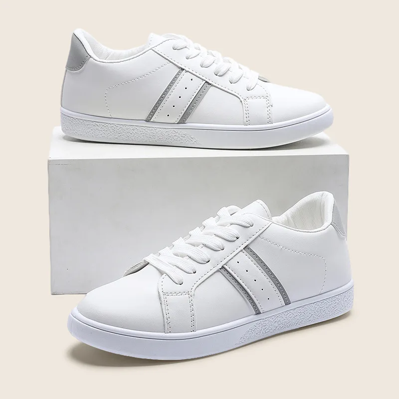 

2022 New Women Sneakers Solid Color Hollow Out Striped Design Woman Casual Shoes Flat Bottom Non-slip Spring Autumn Female Shoes