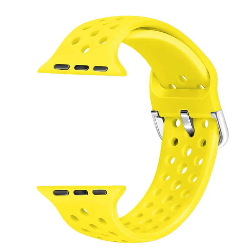 Ремешок силиконовый для apple watch band 4 3 2 1 Band 44/40 мм браслет iwatch series 38/42 аксессуары