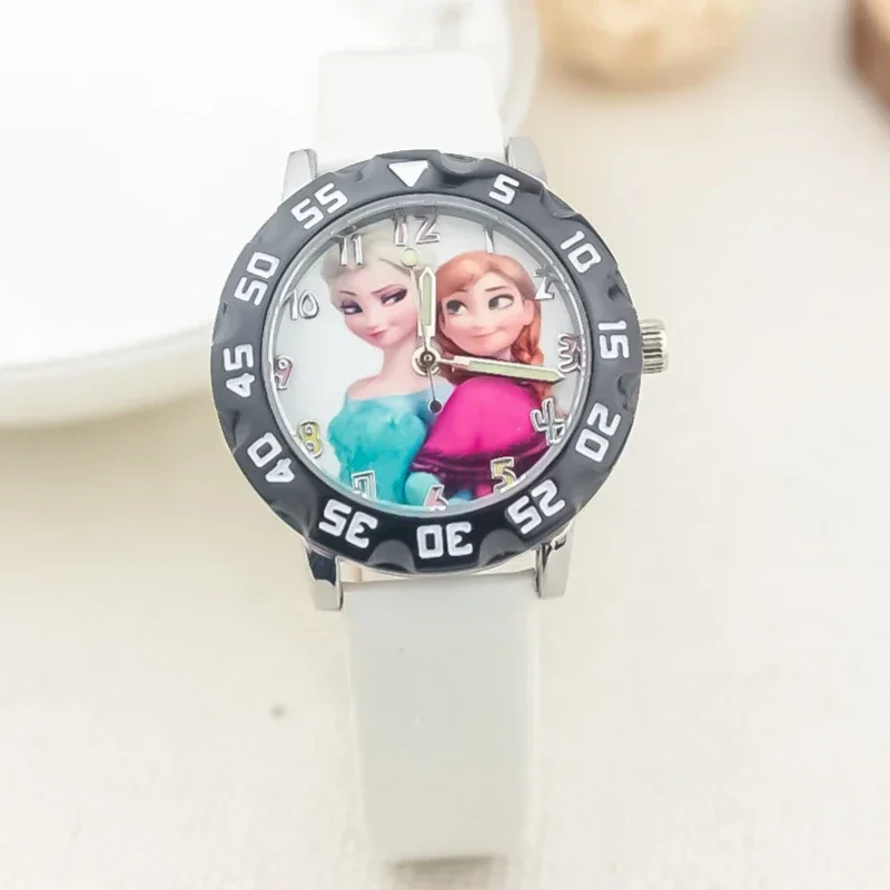 Часы Холодное сердце Disney для девочек милые Мультяшные детские модные светящиеся