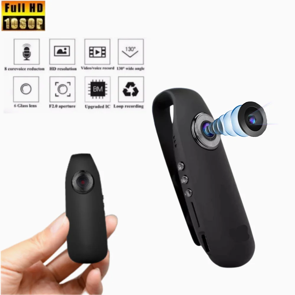 Мини-Камера уличная спортивная портативная автомобильная камера ночного видения 1080P Магнитный видеорегистратор Обнаружение движения микровидеокамера