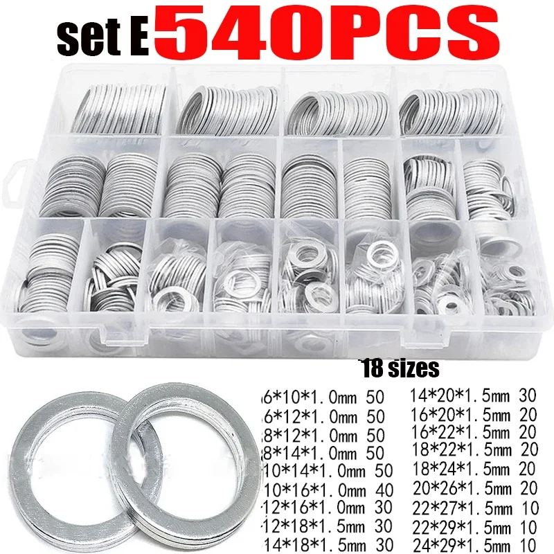 Алюминиевые плоские шайбы M6-M24 для сливной пробки масла