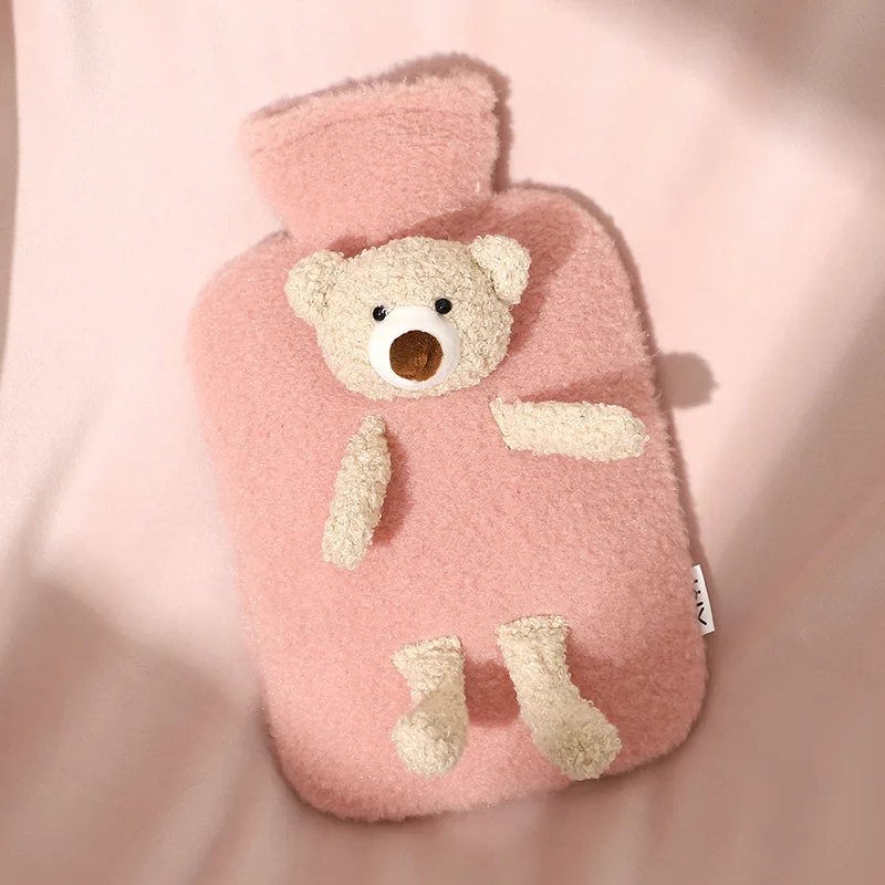 

AIYI 1000ml hot water bag for women to pour water to warm their stomachs to warm their stomachs kawaii water bottle cute