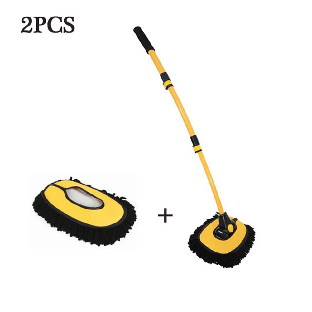 

Car Wash Brush Telescoping Long Handle Cleaning Chenille Mop Brushes Tool Kit Car For Car Washing And Household Cleaning