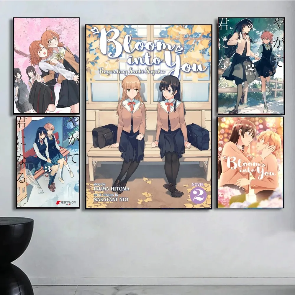 Самоклеящиеся художественные плакаты Bloom in You декоративные картины настенное