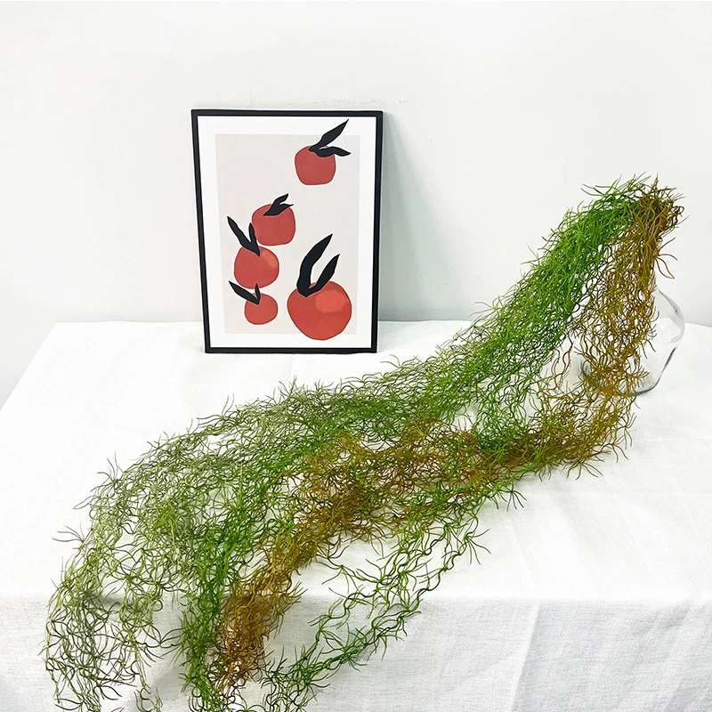 12 Forks Artificial Wall Hanging 135cm Fake Spanish Moss Plastic High-quality Plants Vine Home Garland Wall Indoor Decoration