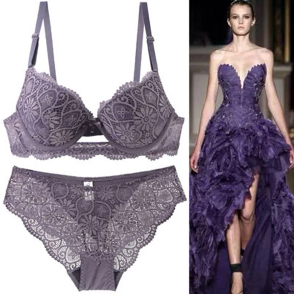 

Новый сексуальный комплект с бюстгальтером, кружевные бюстгальтеры для женщин, комплект с мягкими чашечками, женский бюстгальтер и трусики...