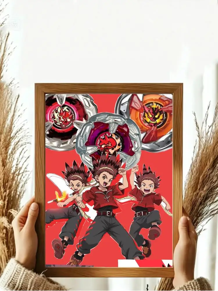 Крутой аниме-постер B-BEYBLADE X HD, самоклеящийся, водонепроницаемый, настенное украшение, идеально подходит для дома, офиса, общежития, в подарок. (art.: 3920dceb87d94) - 3920dceb87d94