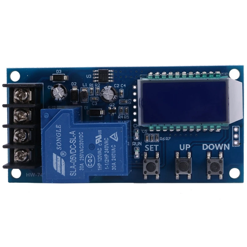 

3X Dc 6-60V 30A Storage Battery Charging Control Module Protection Board Charger Time Switch Lcd Display Xy-L30A